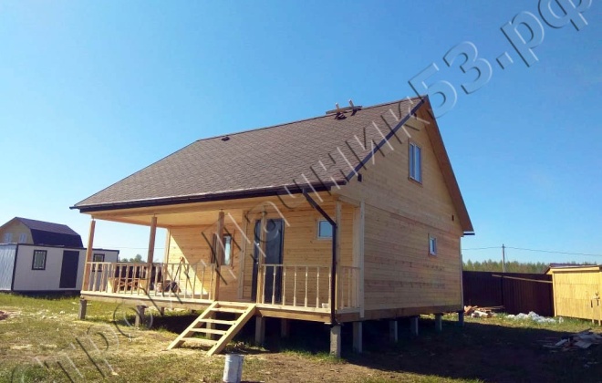 3 Брусовая баня по проекту Б-22 9×9, 135 м², Московская область, Щёлковский район, Деревня Каблуково (6)